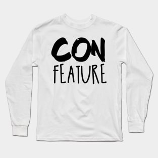 ConFeature (Black) Long Sleeve T-Shirt